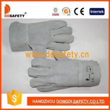 Best Selling Grey Cow Split Unlined Welder Work Gloves